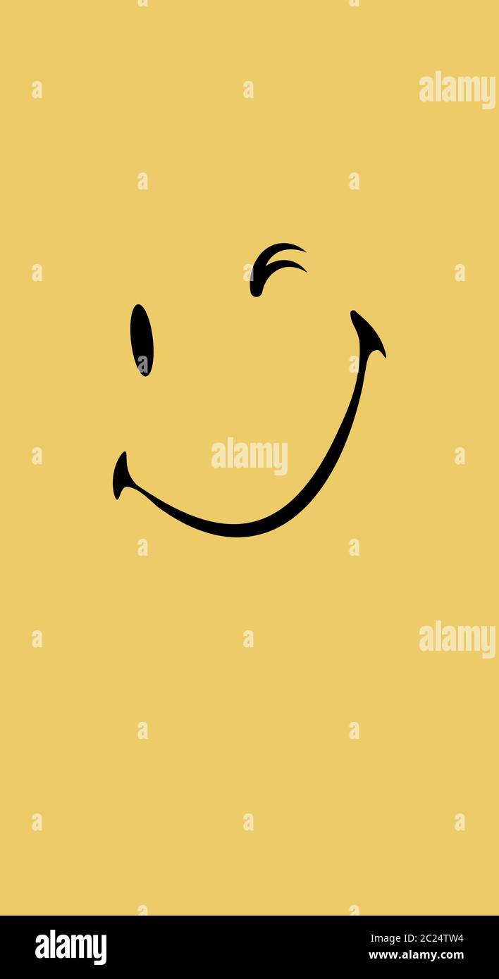 Winkende Smiley-Gesicht. Smile Icon Logo Vektor Template Design Stock Vektor