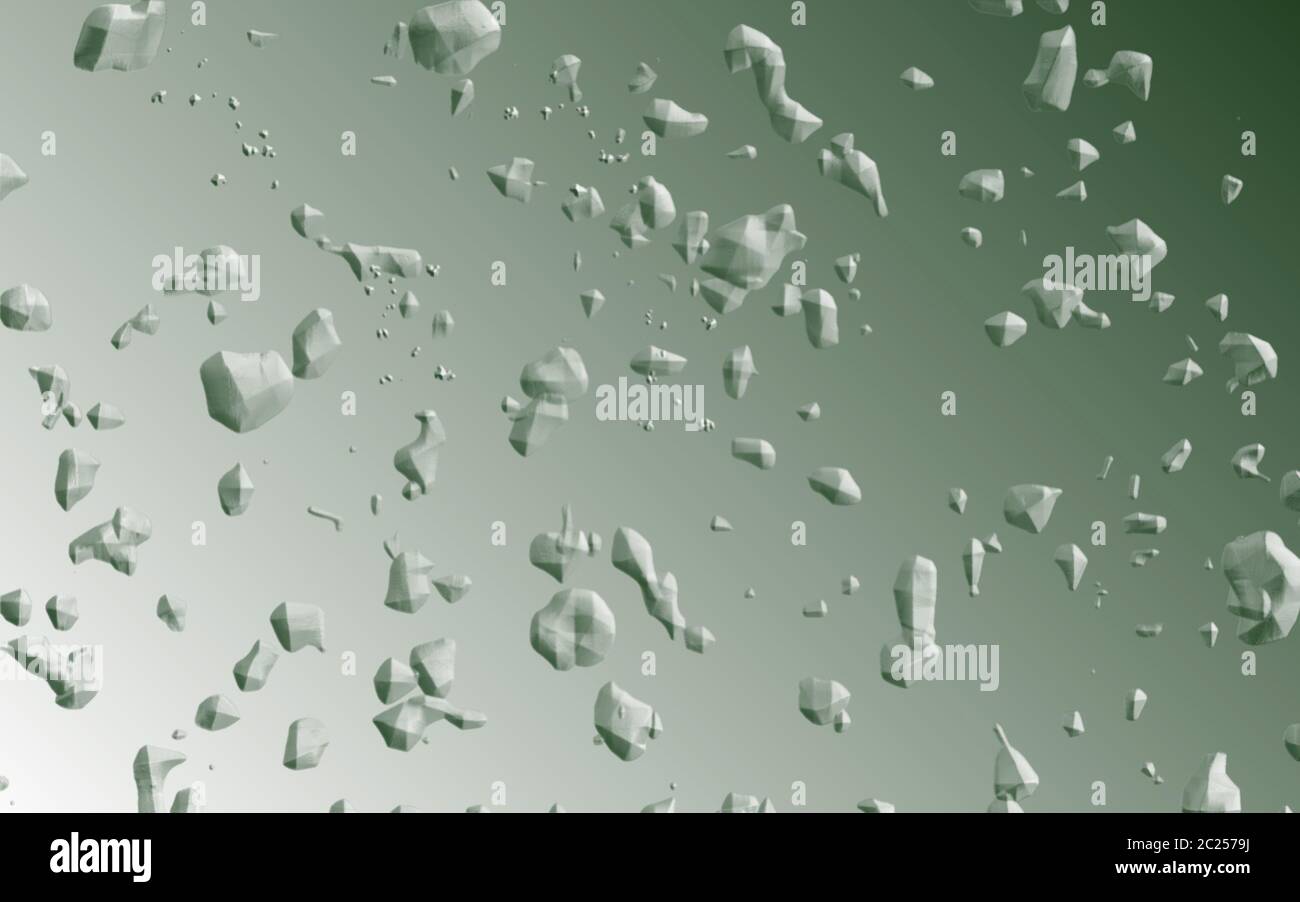 Hellgrüne Hintergrundgrafik mit Farbverlauf ombre Effekt und grunge Aussehen, Partikel im Glas mit Platz für Kopie, Text schwebend Stockfoto