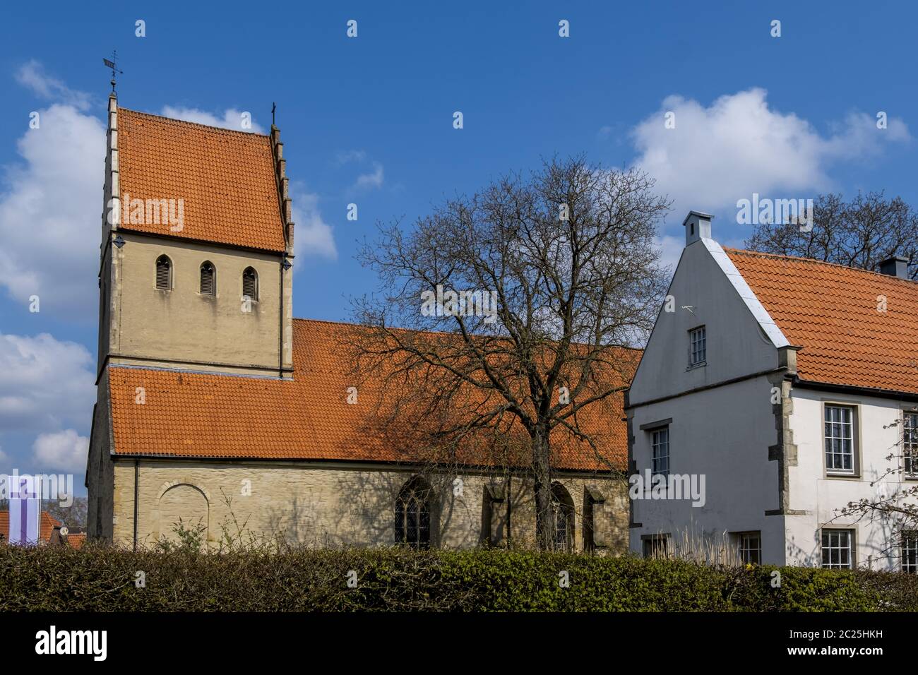 Große Kirche und Residenz des Kommandanten, Burgsteinfurt Stockfoto