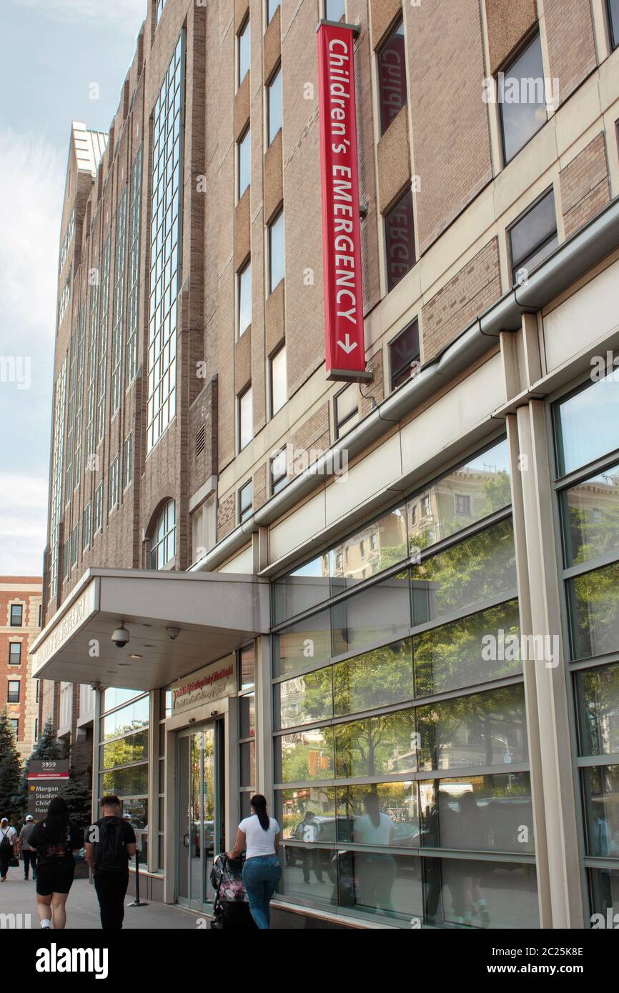 Der Eingang zur Kindernotaufnahme im New York PresbyterianColumbia