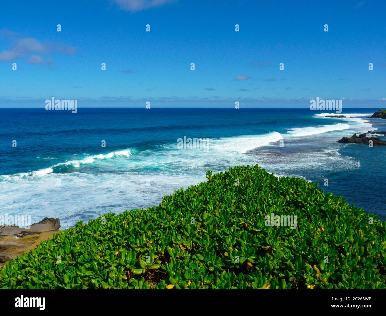 Roche qui pleure, Gris Gris Beach auf Mauritius Stockfoto