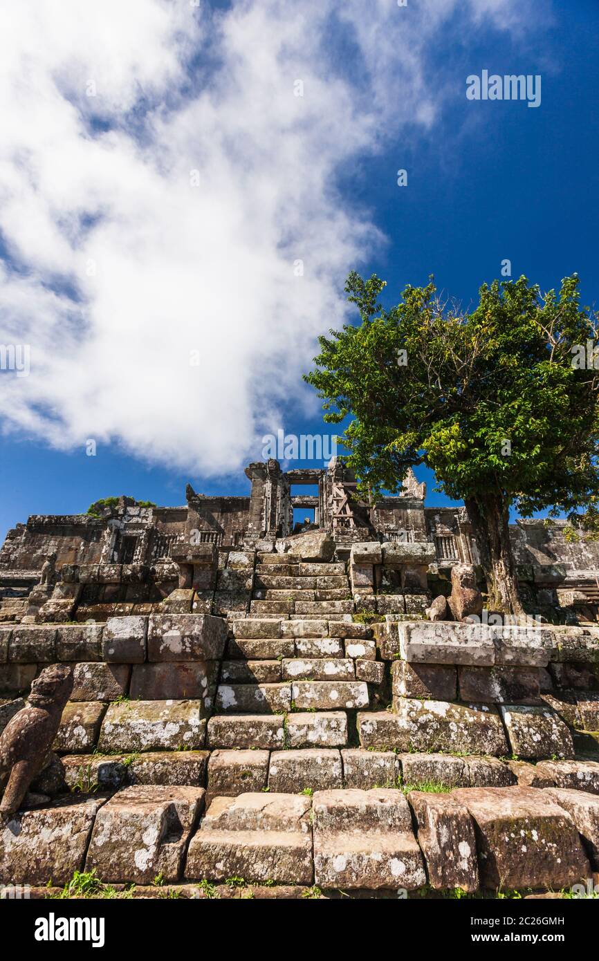 Preah Vihear Tempel, Gopura iv (4. Tor), Hindu-Tempel des alten Khmer-Reiches, Preah Vihear Provinz, Kambodscha, Südostasien, Asien Stockfoto