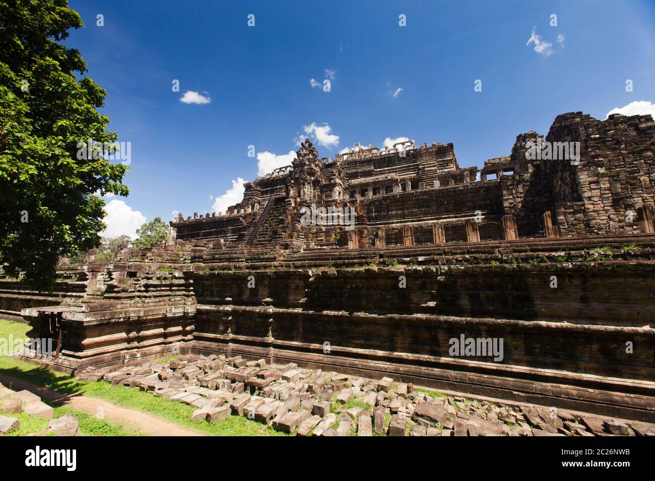 Angkor Thom, Baphuon, ist dreistufiger Tempelberg, alte Hauptstadt des Khmer Reiches, Siem Reap, Kambodscha, Südostasien, Asien Stockfoto