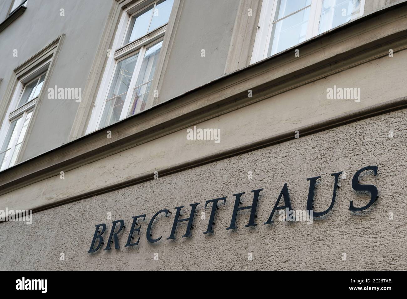 Geburtsort von Bertold Brecht in Augsburg Stockfoto