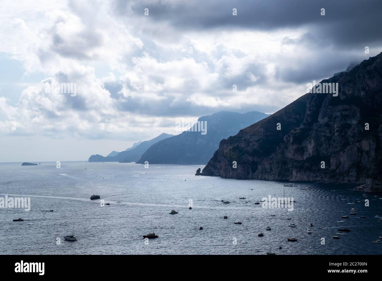 Malerische Küste von Amalfi, Italien Stockfoto