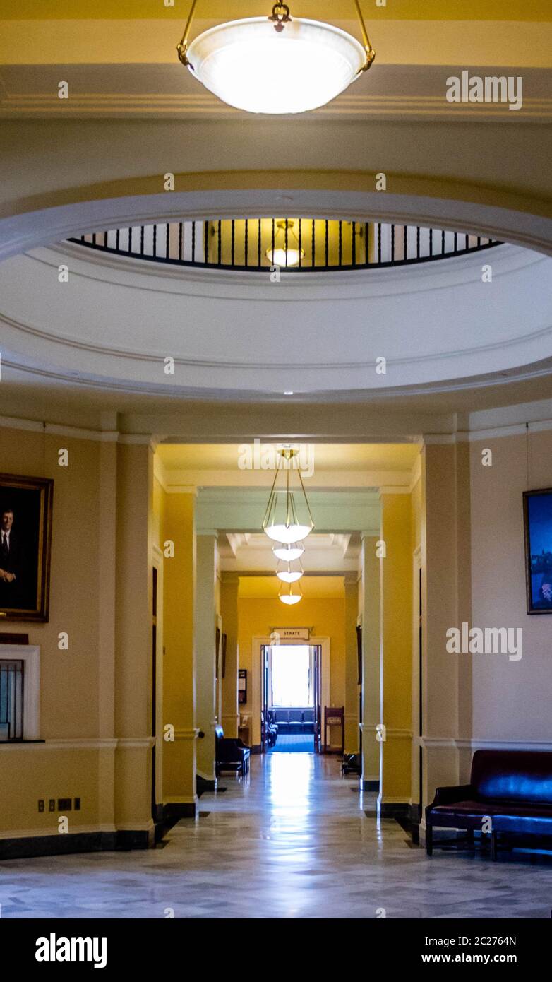 Das Zentrum der Verwaltung in Augusta State Capital, Maine Stockfoto