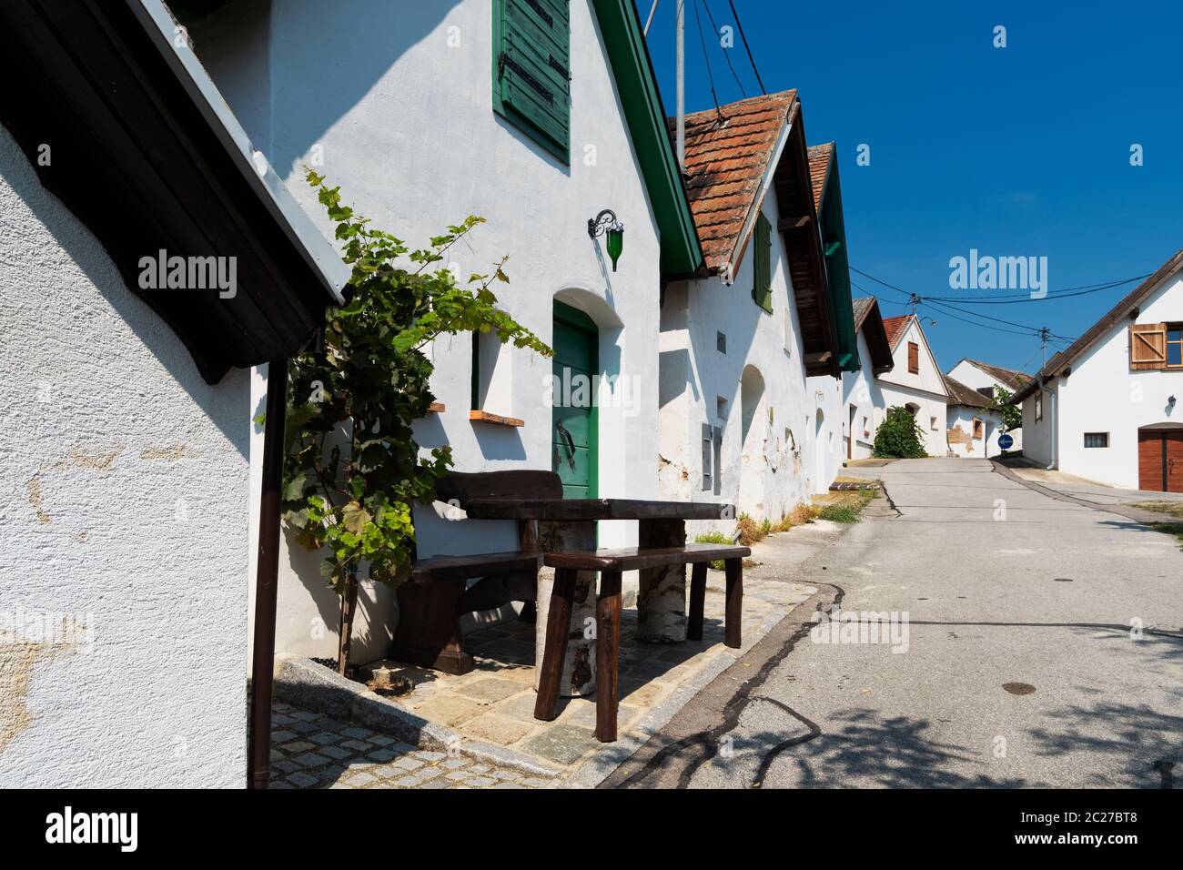 Schönste Weinstraße am Galgenberg im Weinviertel, Österreich