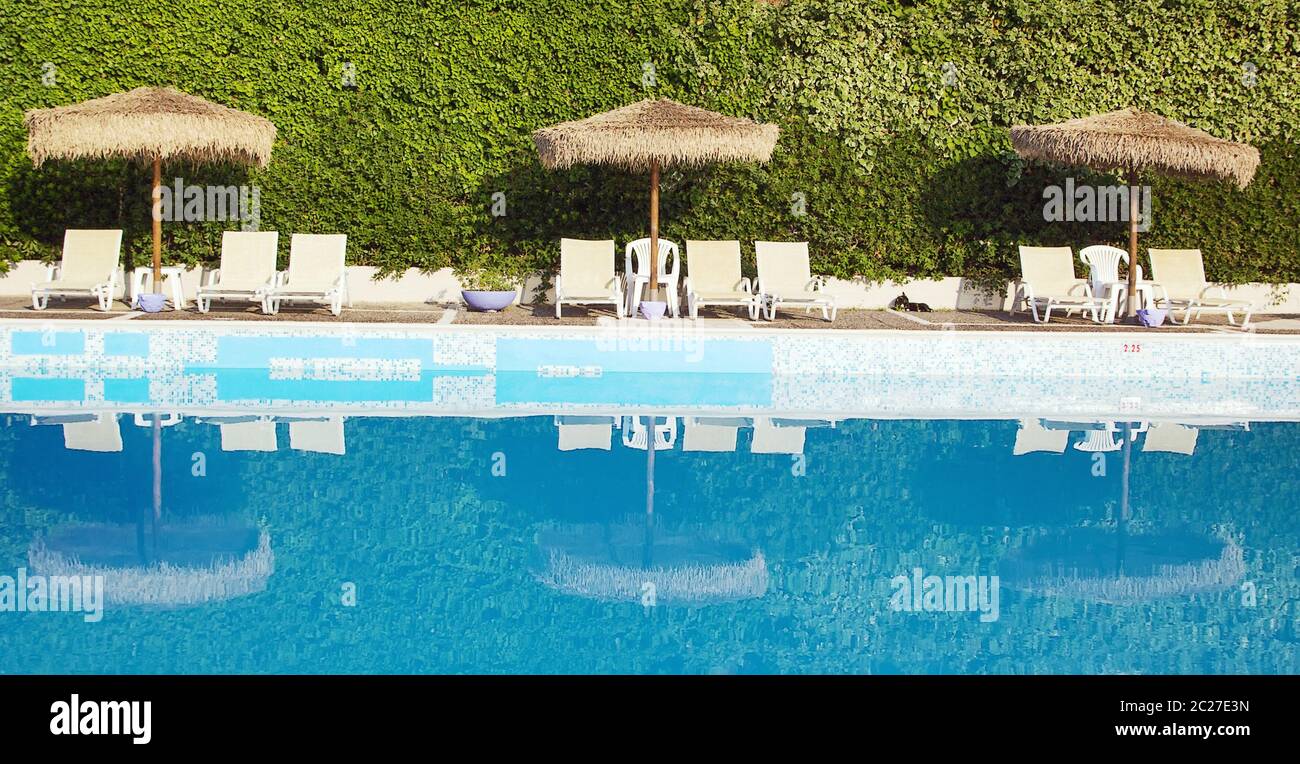 Swimmingpool im Hotel Stockfoto