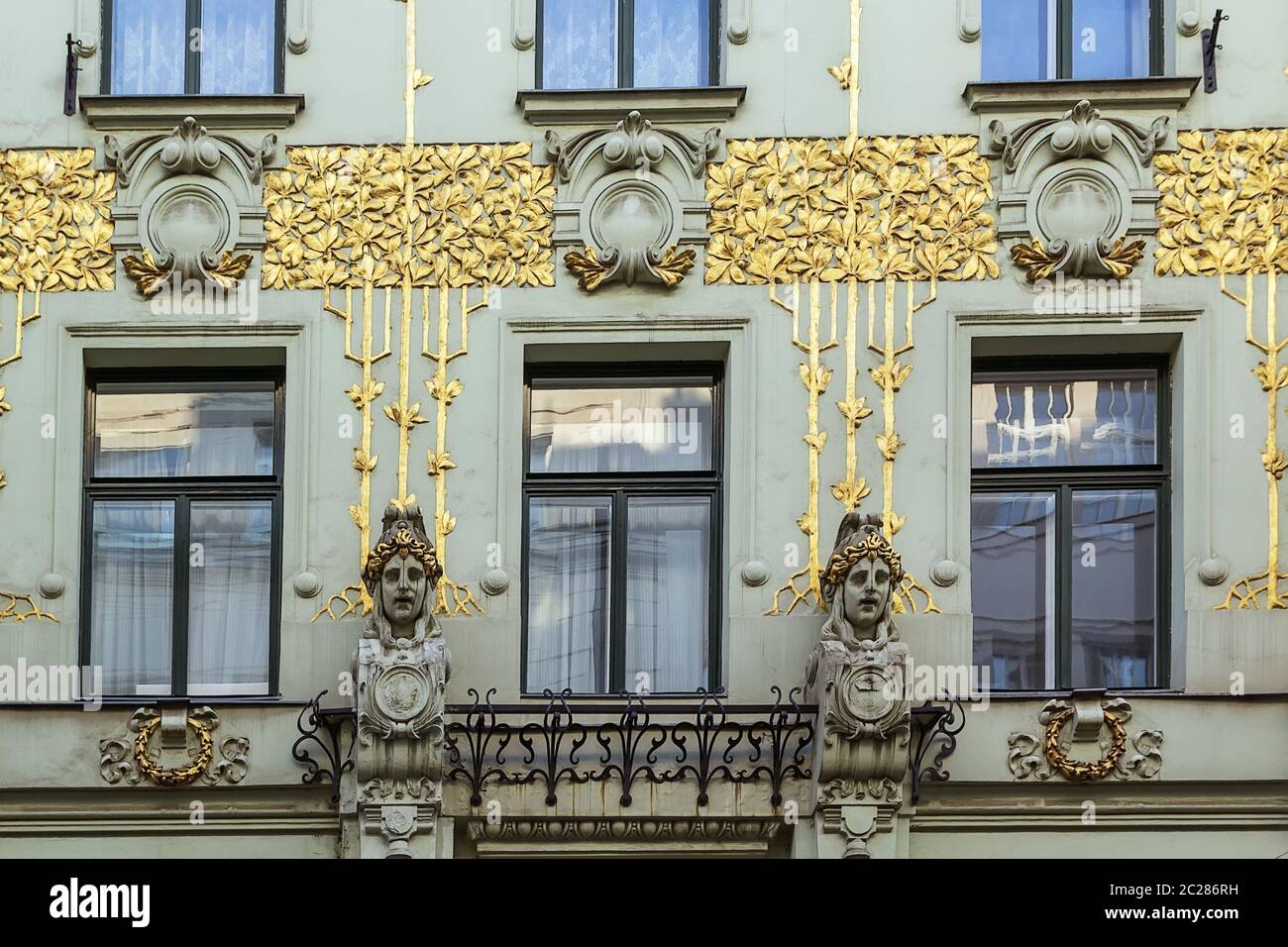 Jugendstilgebäude, Wien Stockfoto