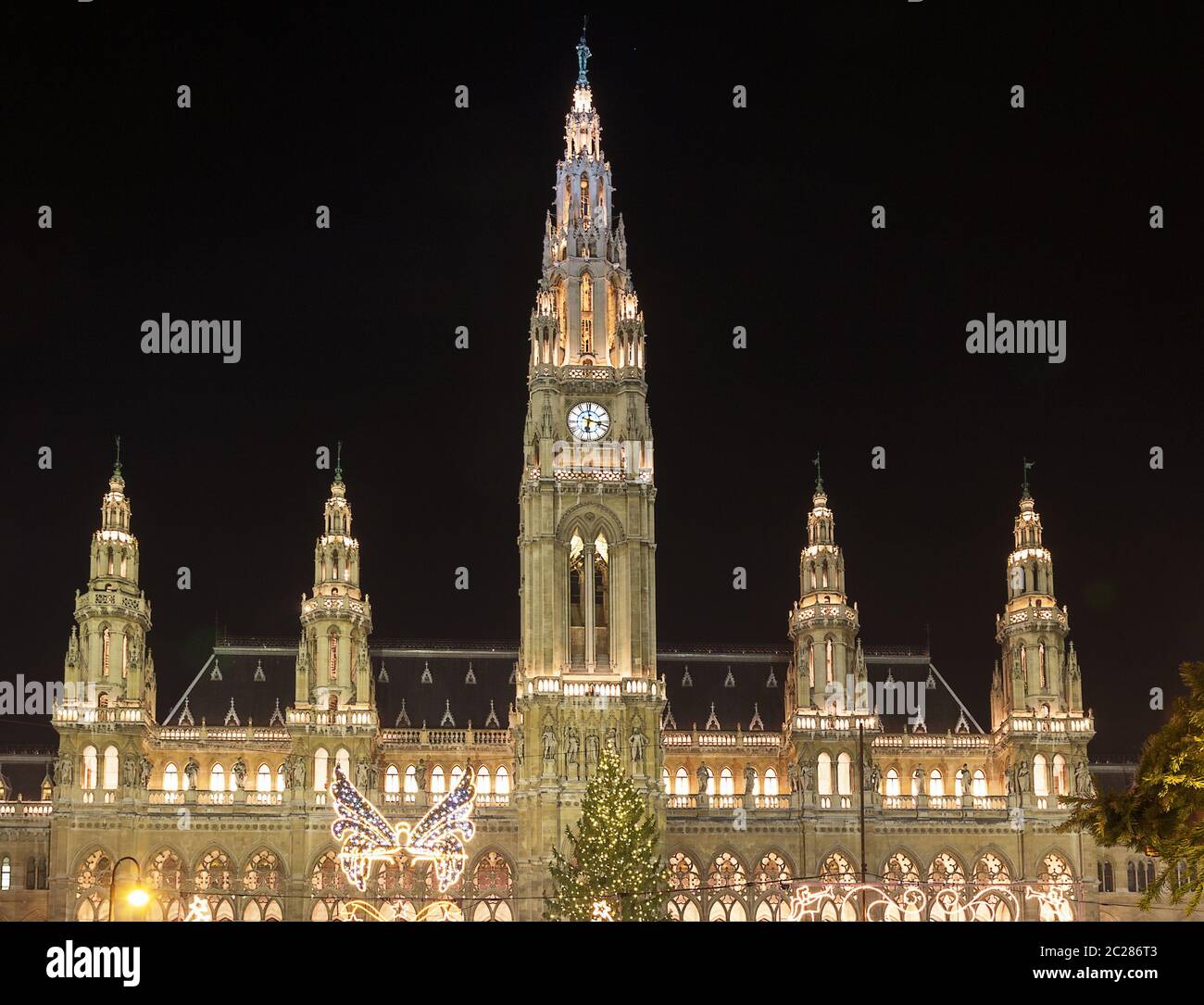 Rathaus der Wiener, Österreich Stockfoto