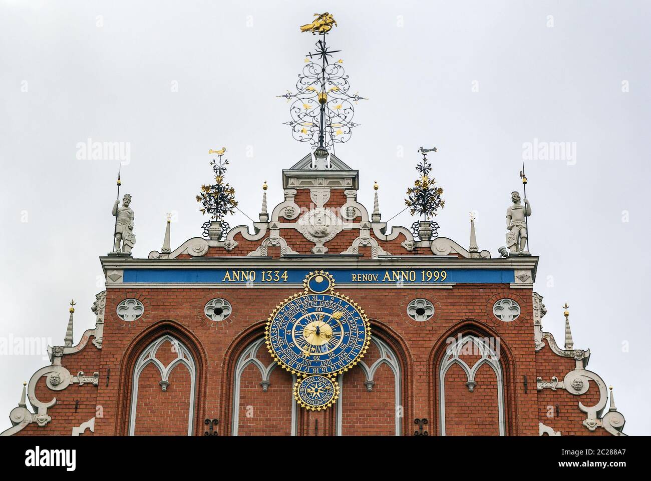 Gebäude der Bruderschaft der Schwarzhäupter, Riga Stockfoto