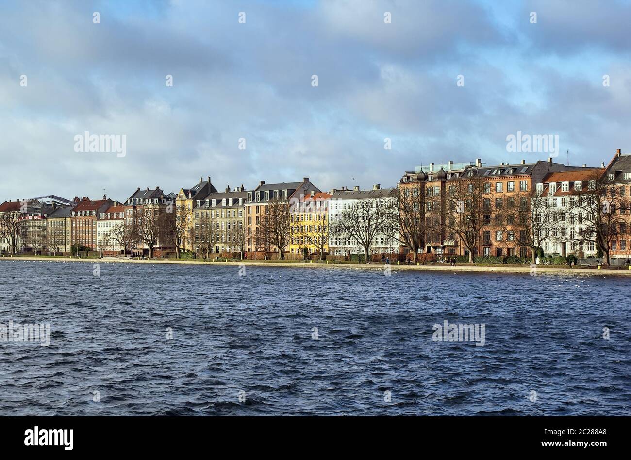 Waterfront Peblinge See, Kopenhagen Stockfoto