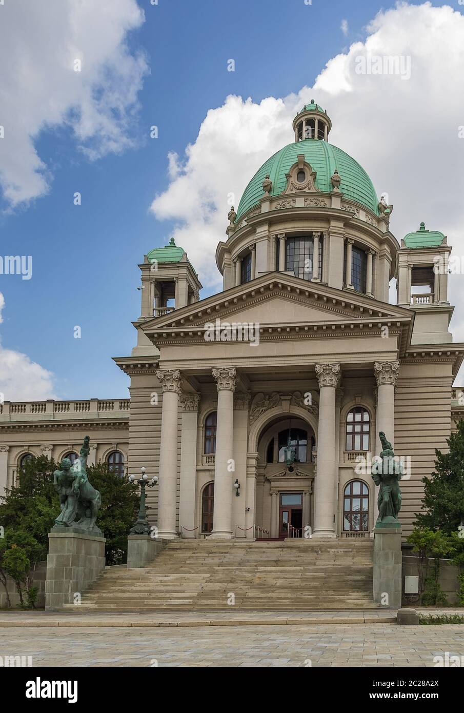 Haus der Nationalversammlung Serbiens, Belgrad Stockfoto