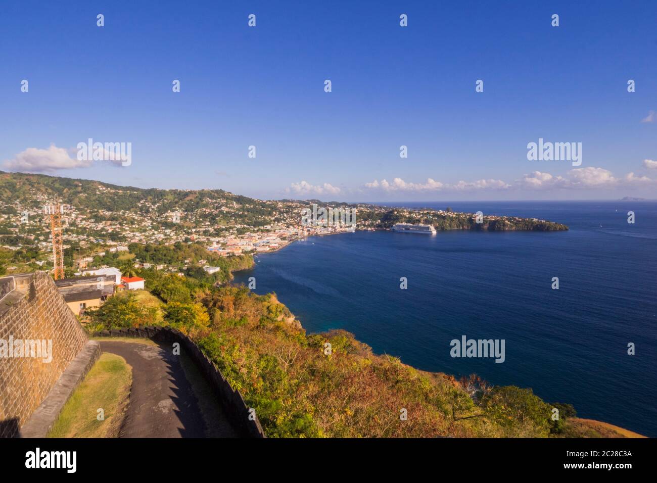 St. Vincent und die Grenadinen in der Karibik - Hafen in Kingstown Stockfoto