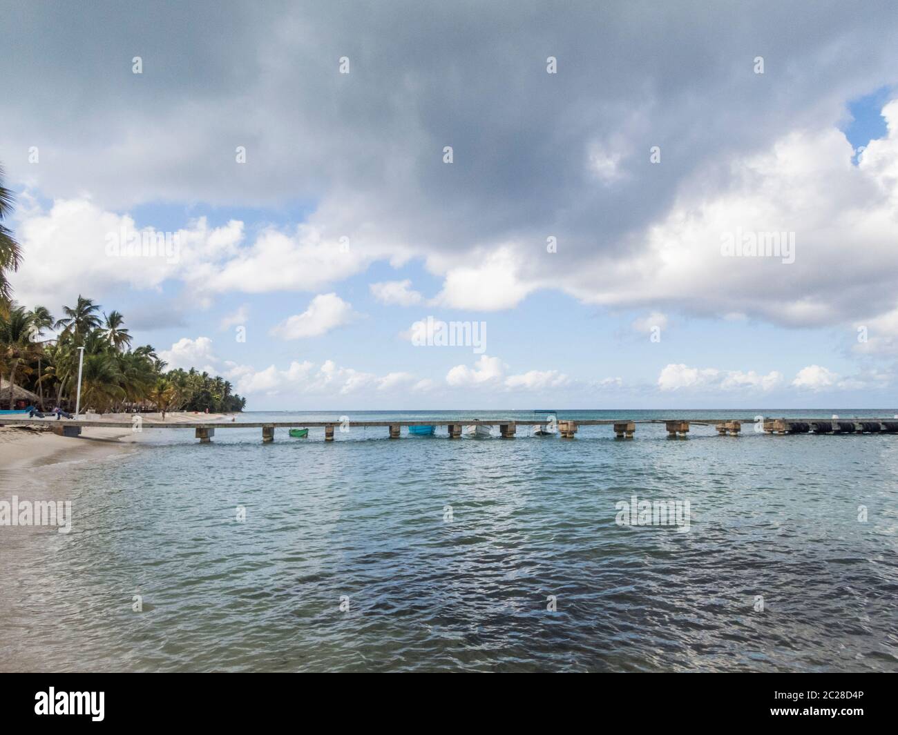 Karibik - Dominikanische Republik - auf der Isla Saona - Catuano an der Playa Bonita Stockfoto