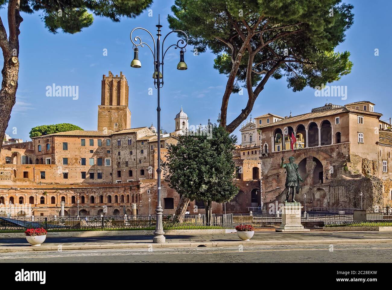 Trajans Markt, Rom Stockfoto