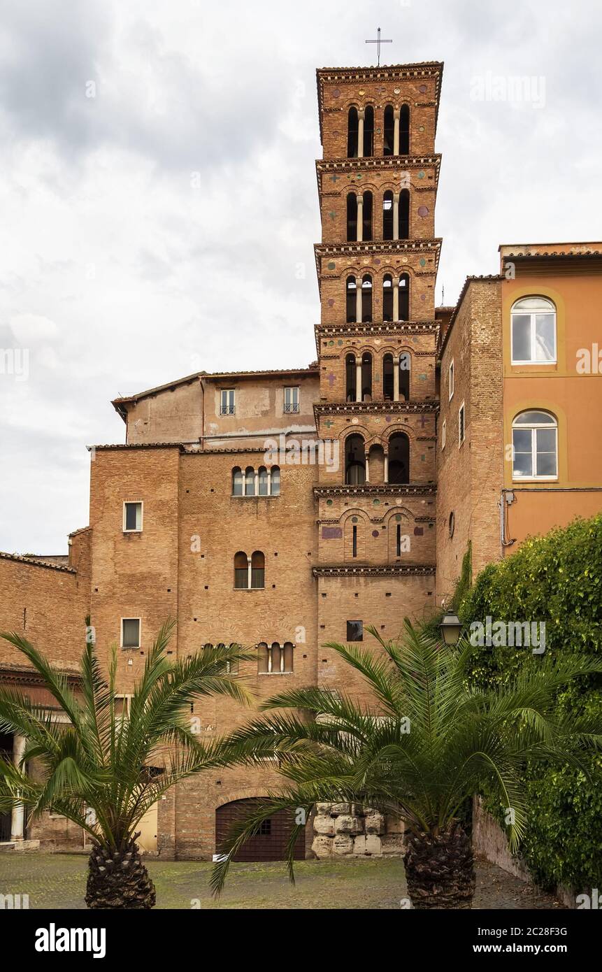 Santi Giovanni e Paolo, Rom Stockfoto