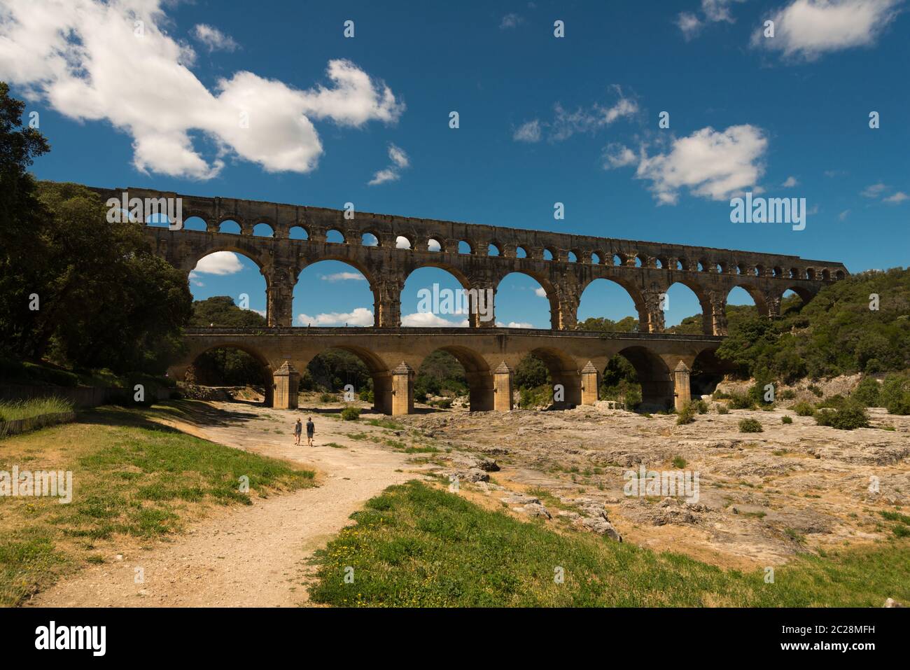 Eine historische Brücke in frankreich Stockfoto