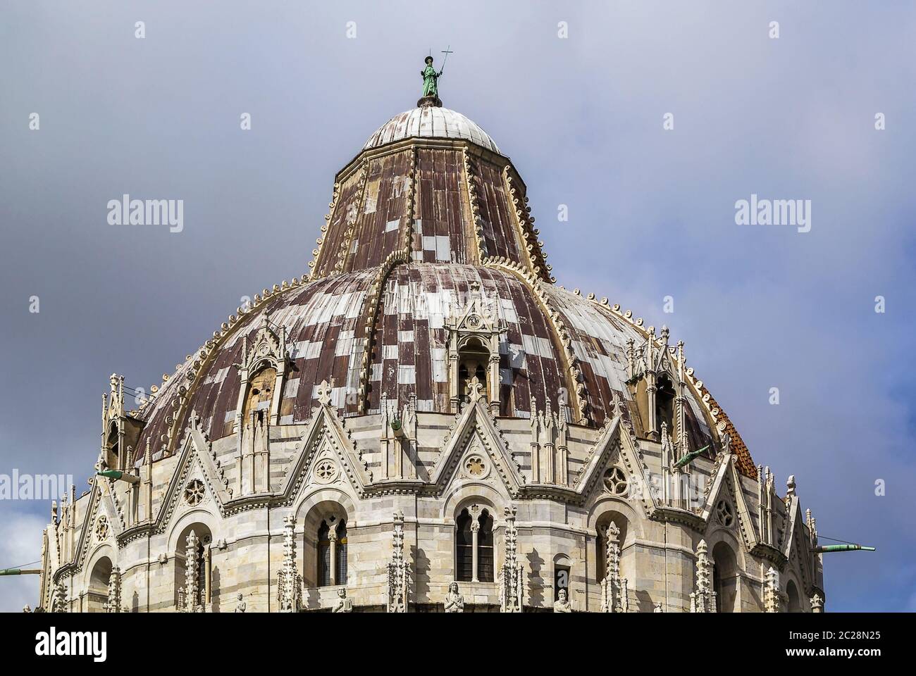 Kuppel des Baptisteriums von Pisa, Italien Stockfoto