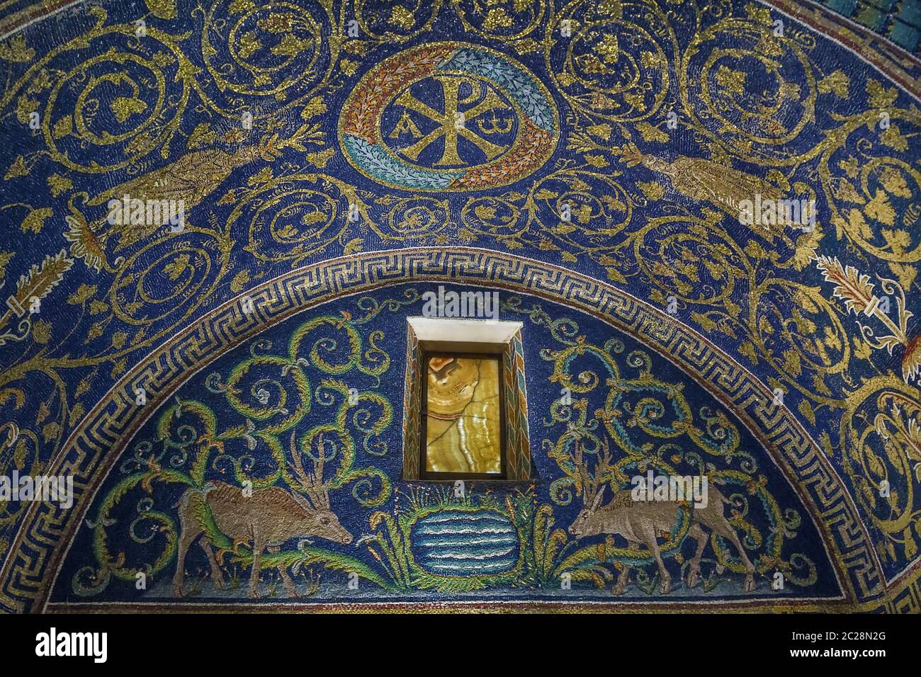 Mausoleum der Galla gallaDance, Ravenna, Italien Stockfoto