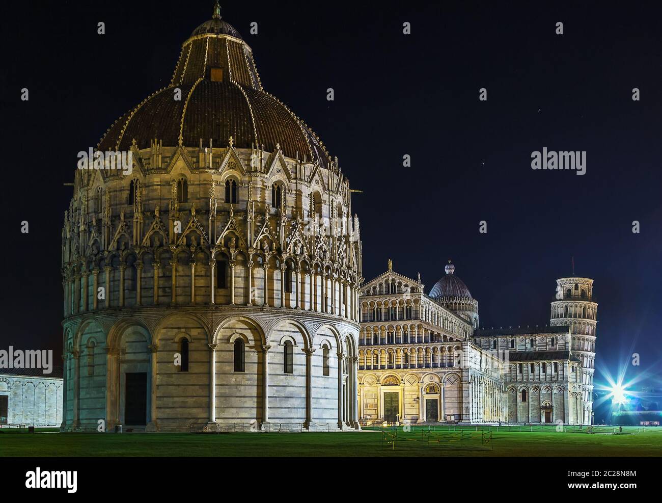 Piazza dei Miracoli in Pisa, Italien Stockfoto