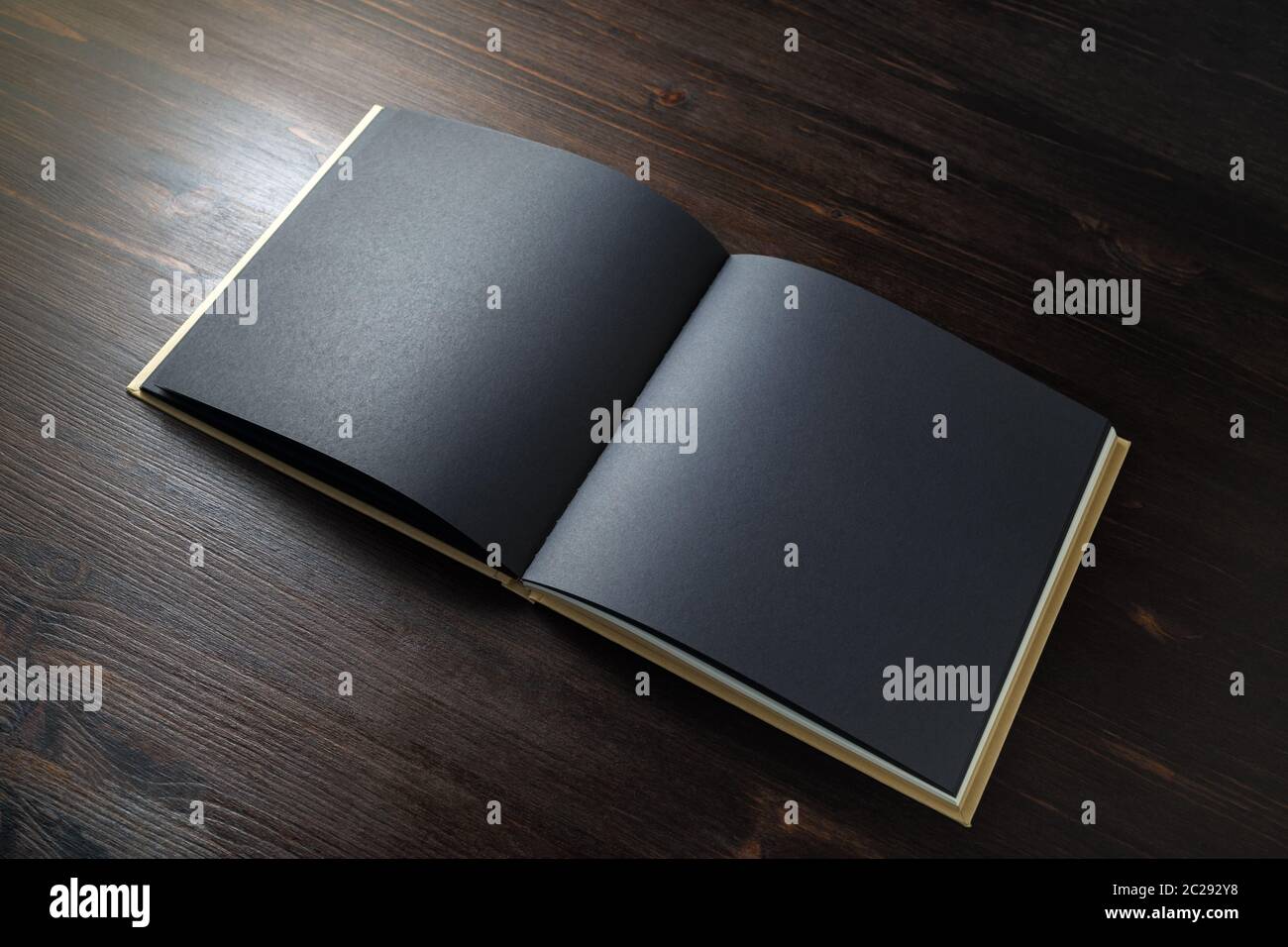 Schwarzes Buch im Nachbau Stockfoto