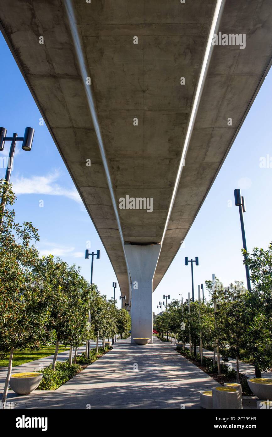 Die Sydney Northwest Metro Rapidt Transit-Linie Stockfoto