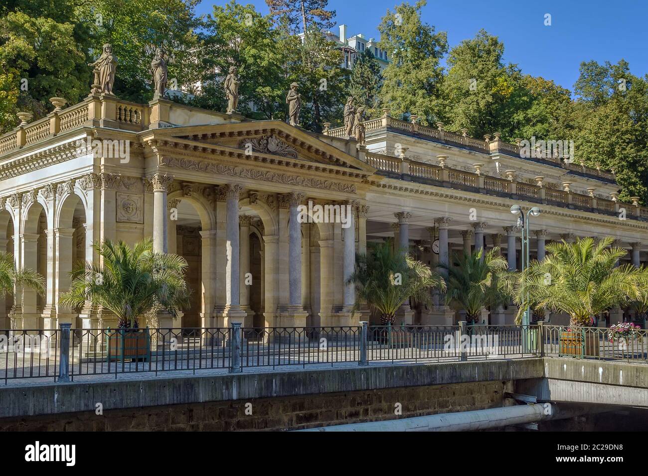 Mühle Colonnade, Karlsbad Stockfoto