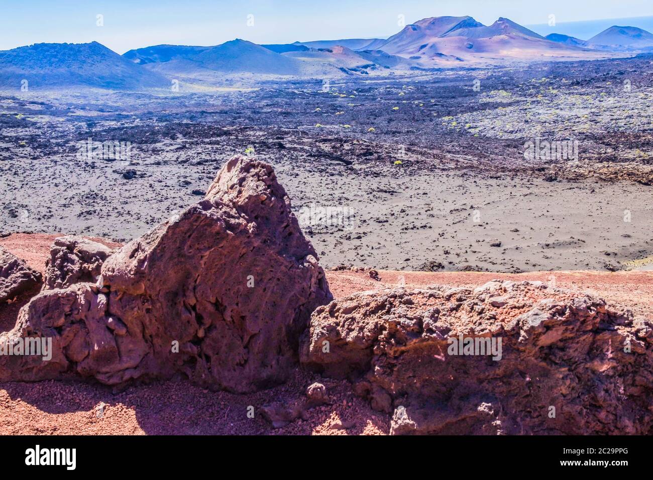 Lava-Landschaft Stockfoto