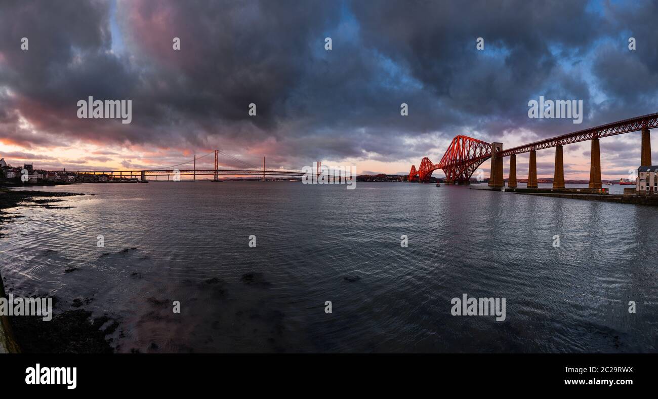Blick über den Firth of Forth Stockfoto