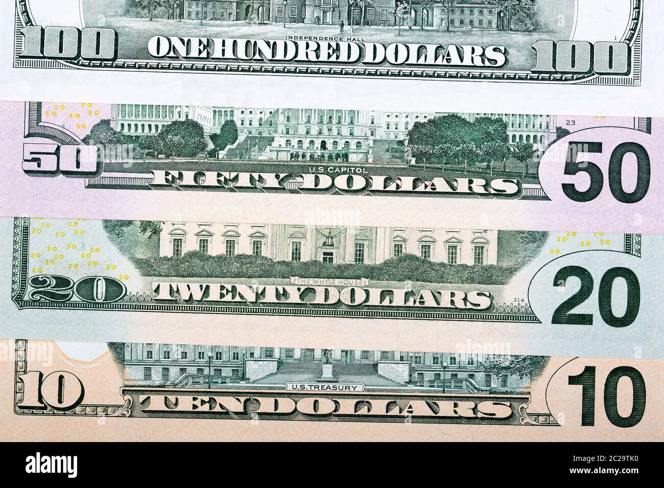 Amerikanische Dollars, einen geschäftlichen Hintergrund Stockfoto