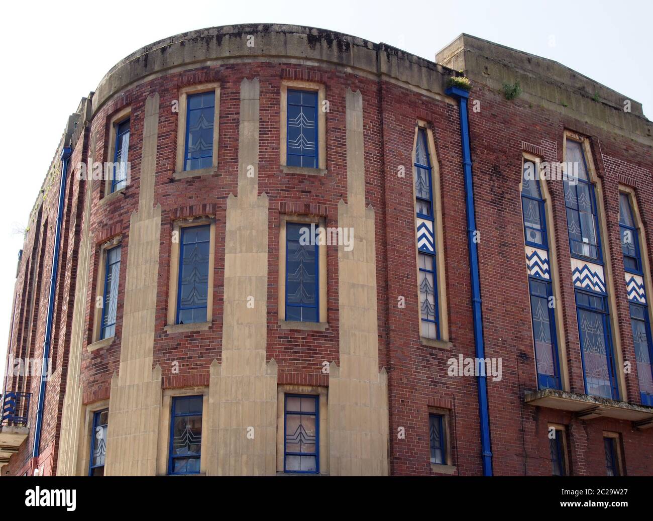 Das ehemalige garrick-Theatergebäude in der lord Street in southport ist ein Beispiel für ein Art-déco-Backsteindesign aus den 1930er Jahren Stockfoto