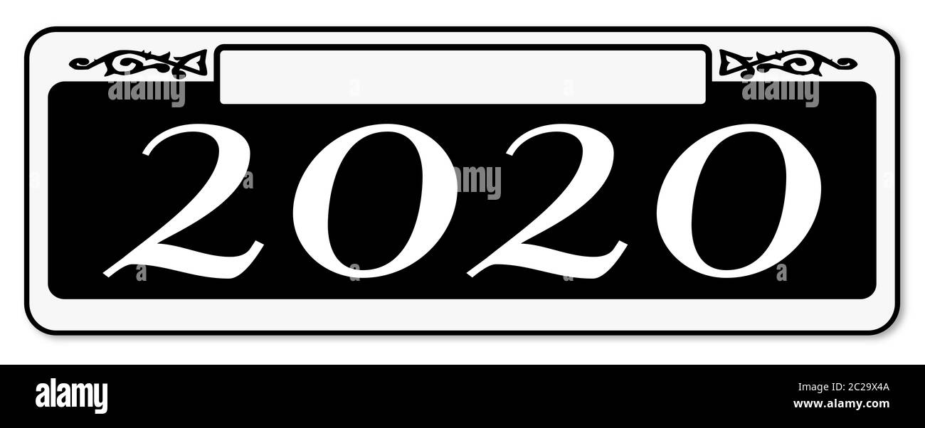 Neue Orleons Straße 2020 Schild über einem weißen Hintergrund Stockfoto