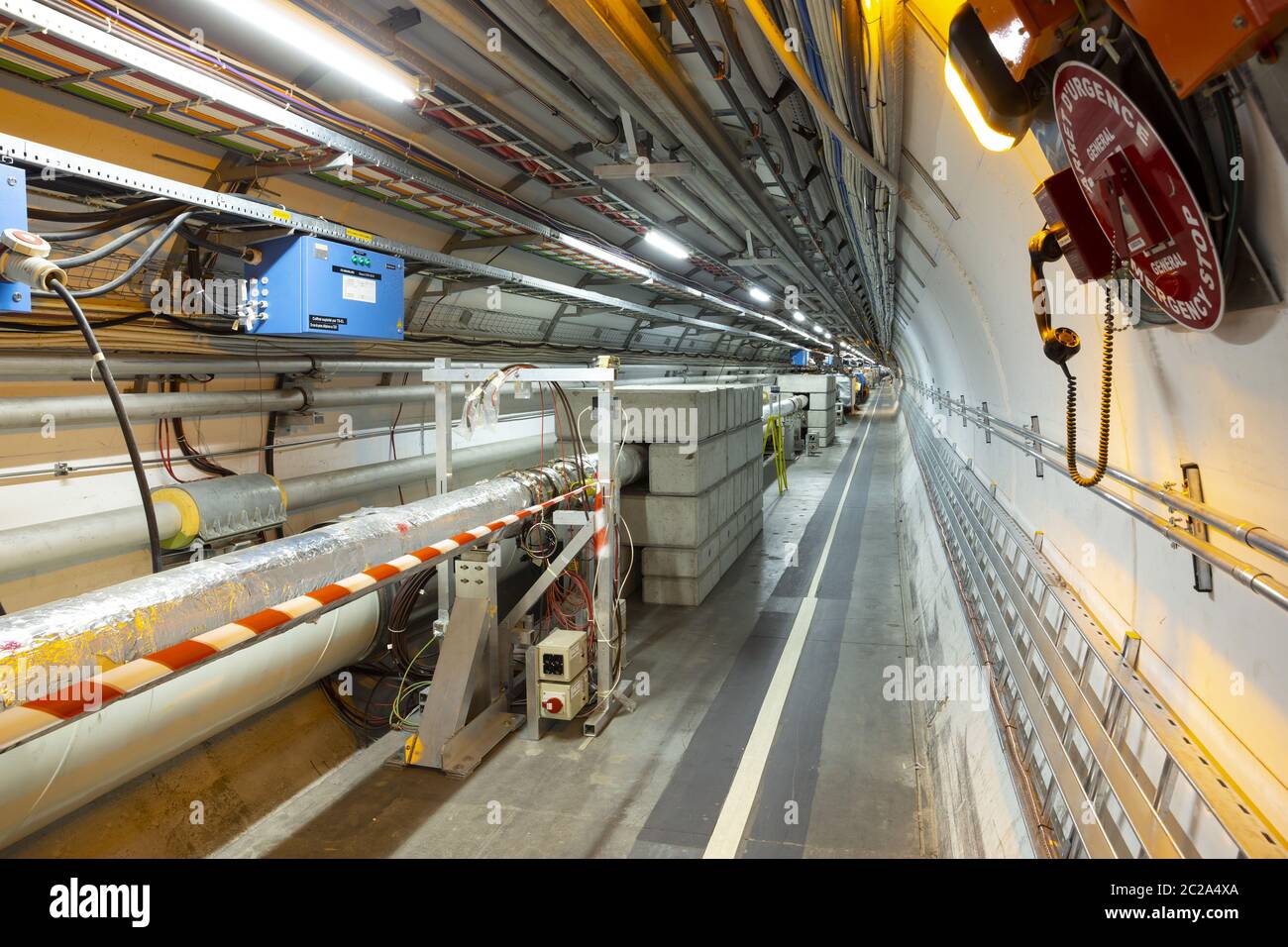 Der Large Hadron Collider in CERN Stockfoto