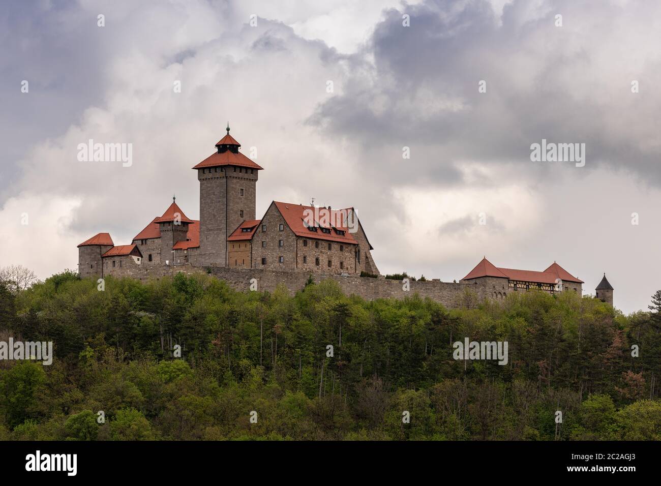 Die Wachsenburg in Thüringen Stockfoto