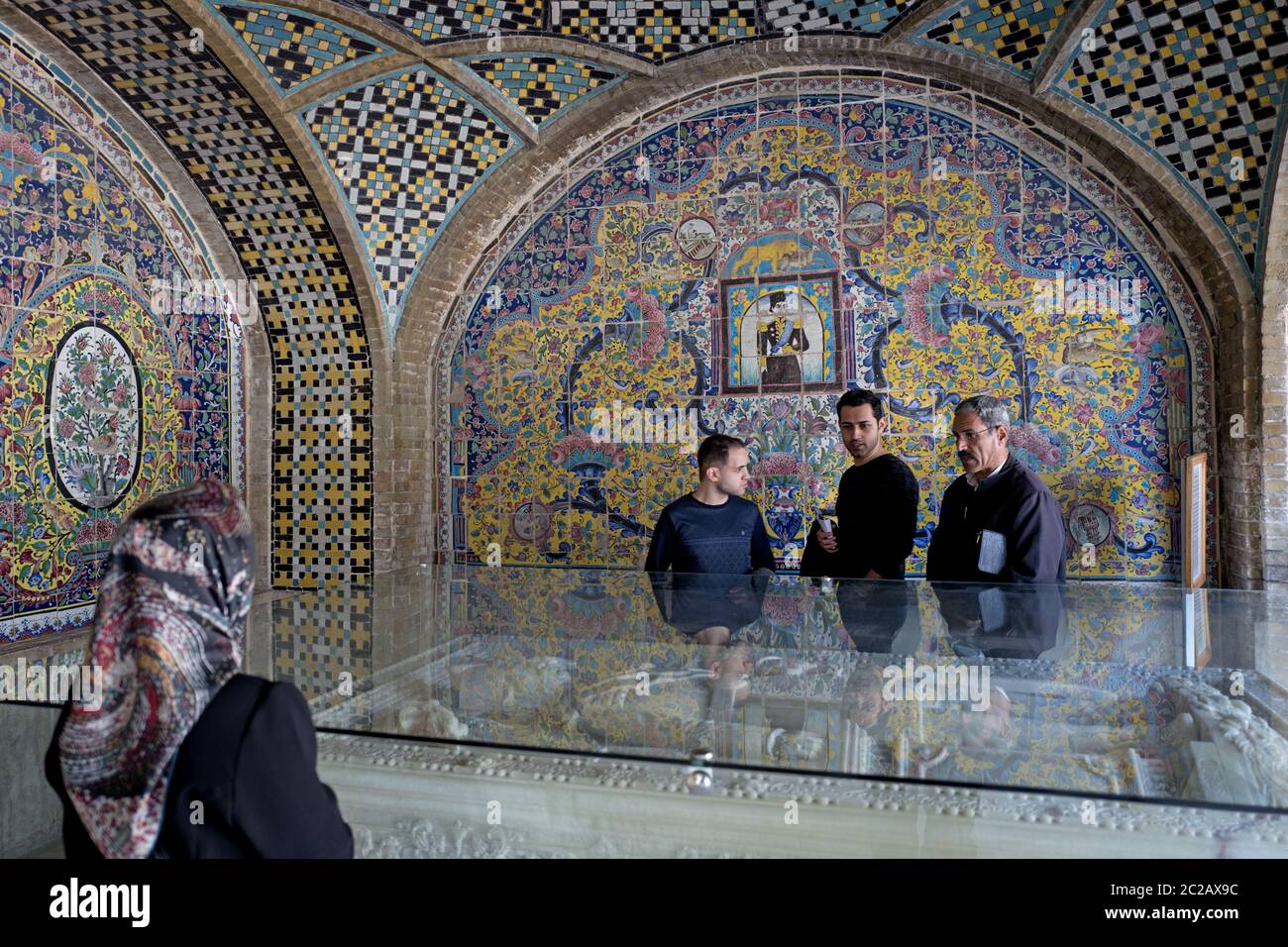 Golestan Palace, alte Residenz der königlichen Qajar-Dynastie, heute UNESCO-Weltkulturerbe, in Teheran Stockfoto