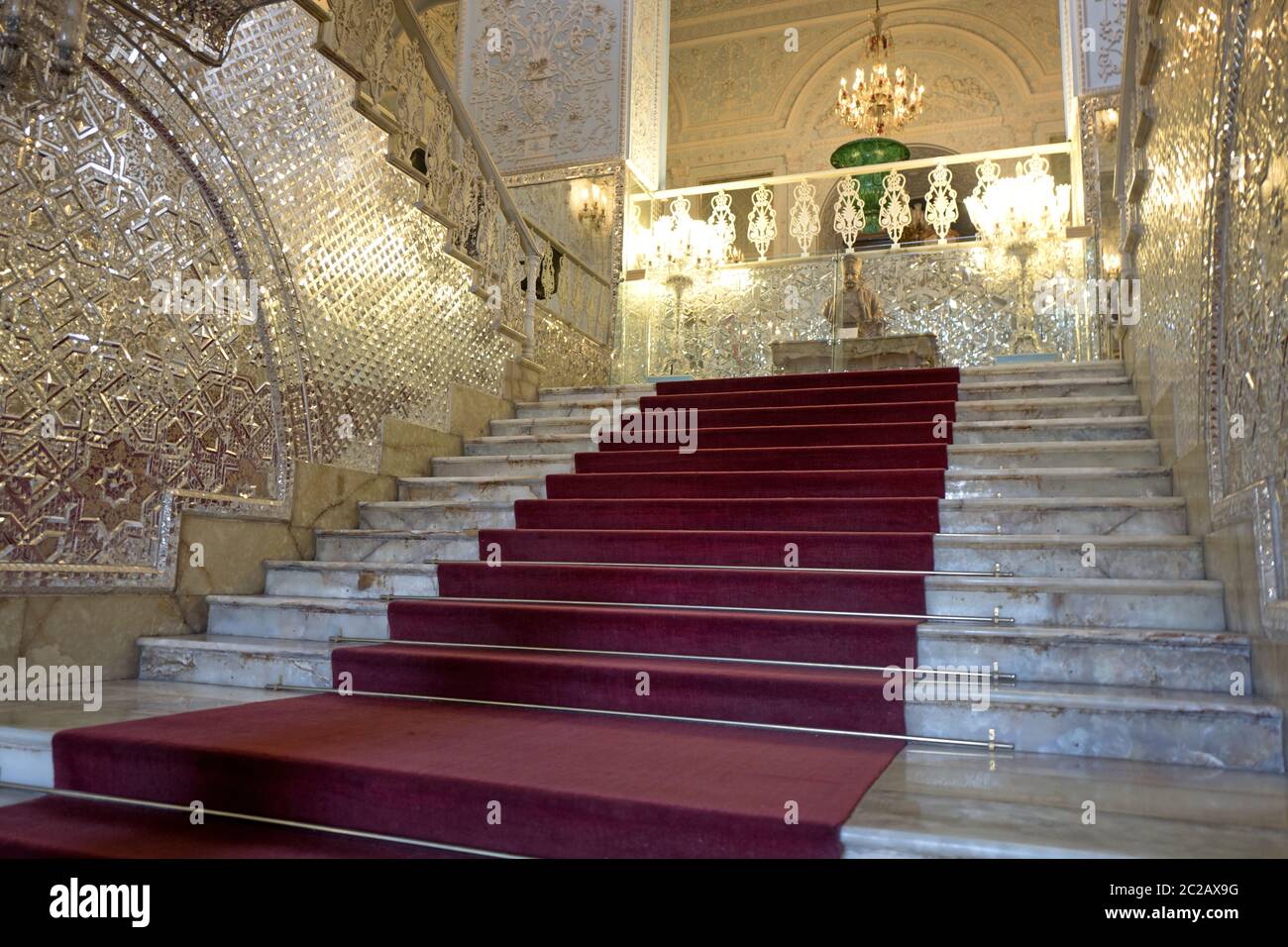 Golestan Palace, alte Residenz der königlichen Qajar-Dynastie, heute UNESCO-Weltkulturerbe, in Teheran Stockfoto