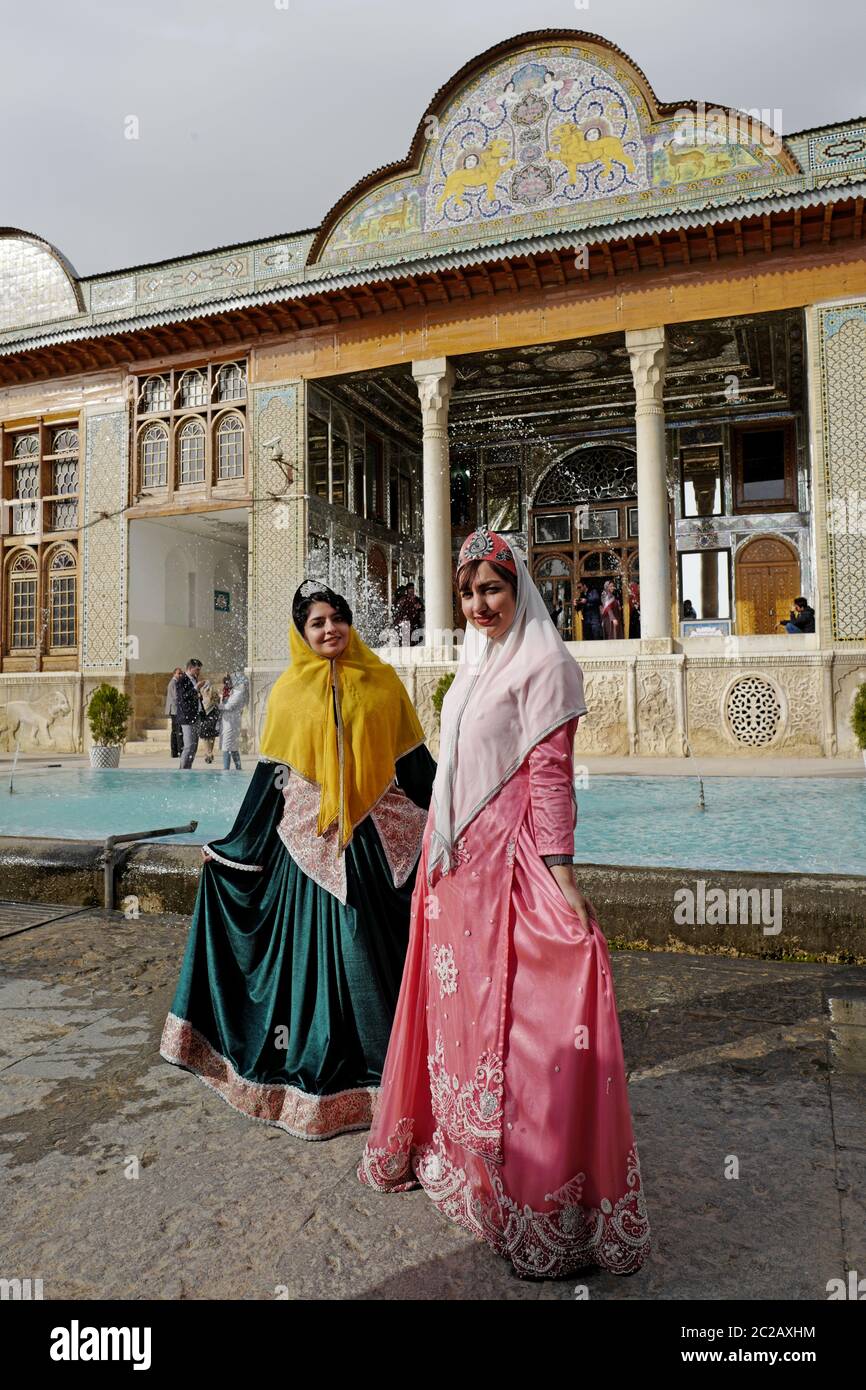 Naranjestan Museum und botanischen Garten, berühmter Ort zu besuchen, in Shiraz. Stockfoto