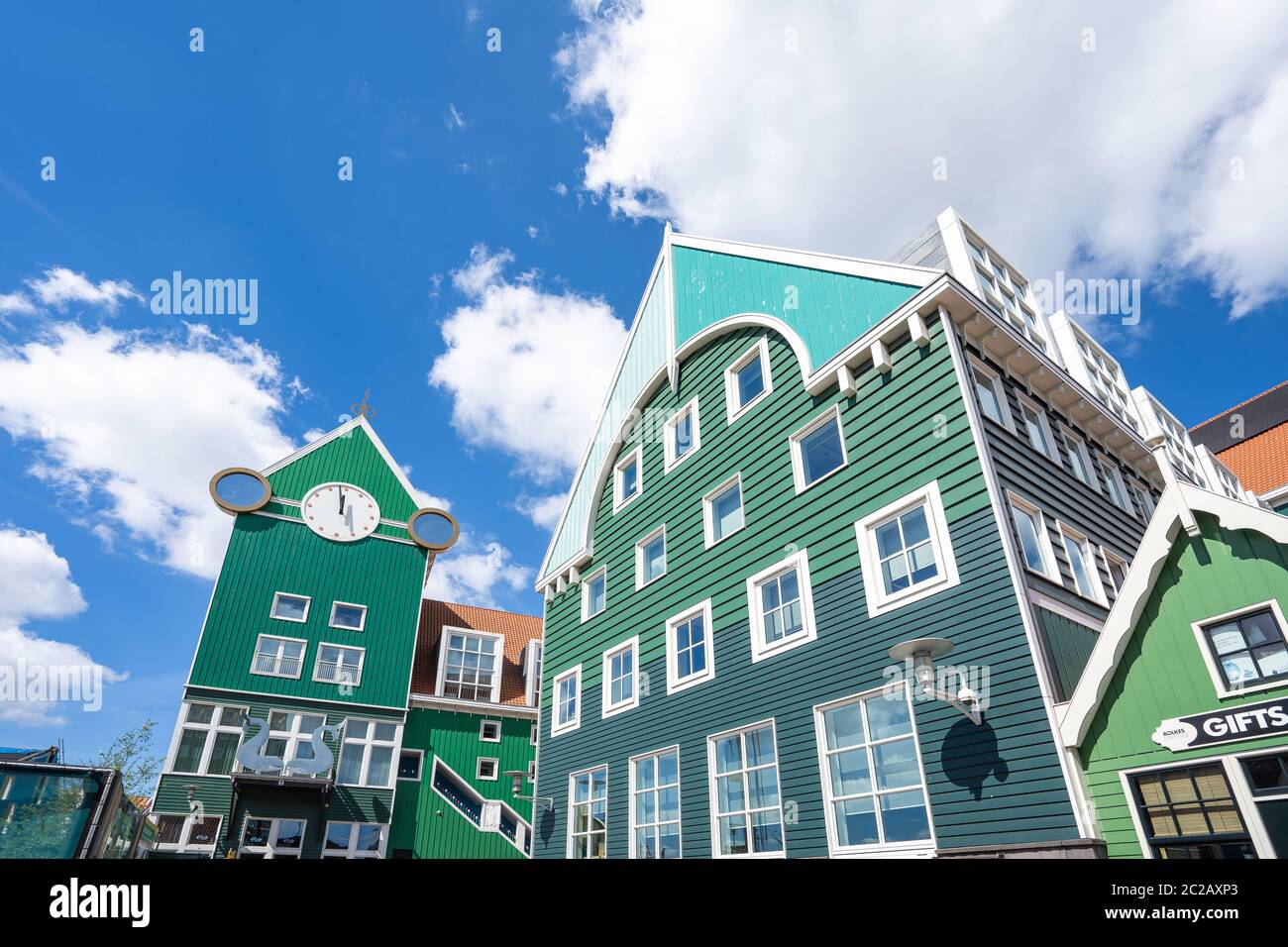 Zaandam Moderne Gebäude in Nord-Holland, Niederlande Stockfoto