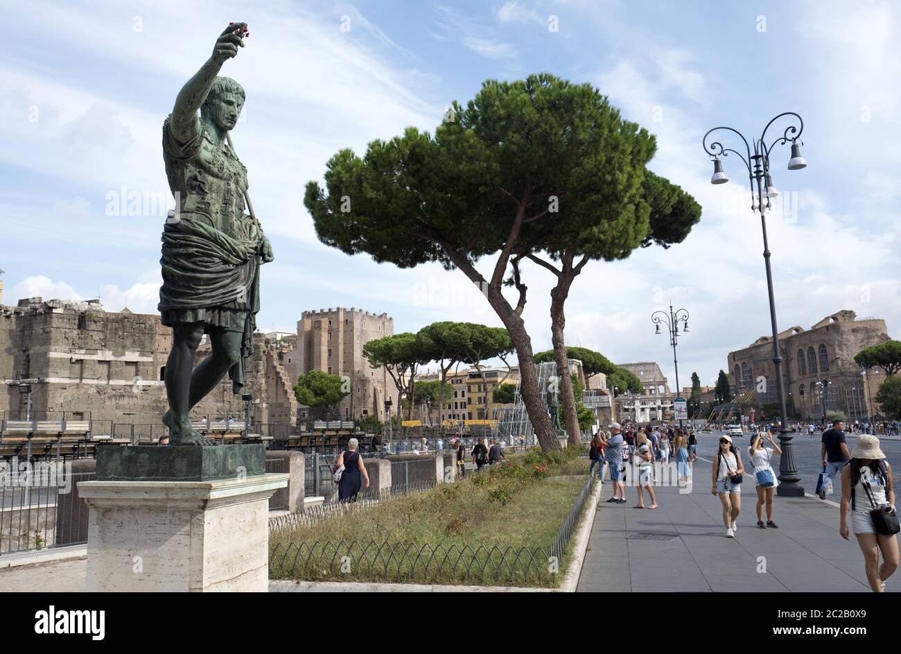 Römisches Forum archäologische Stätte, in Rom, Italien Stockfoto