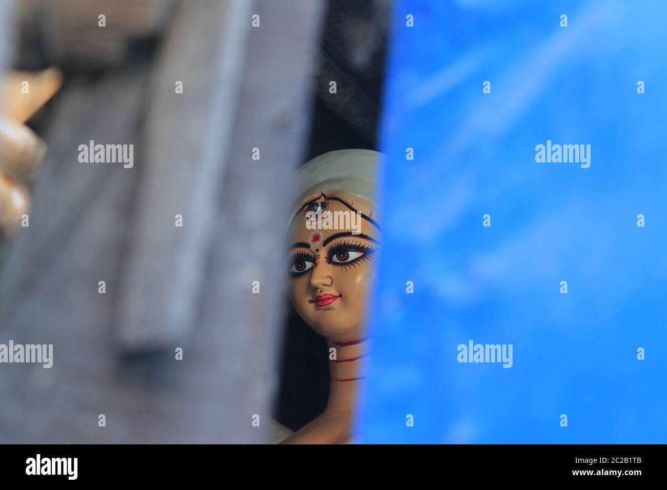 Durga puja das größte Festival Bengalis nicht nur in Kalkutta, sondern auch in der ganzen Welt. Stockfoto