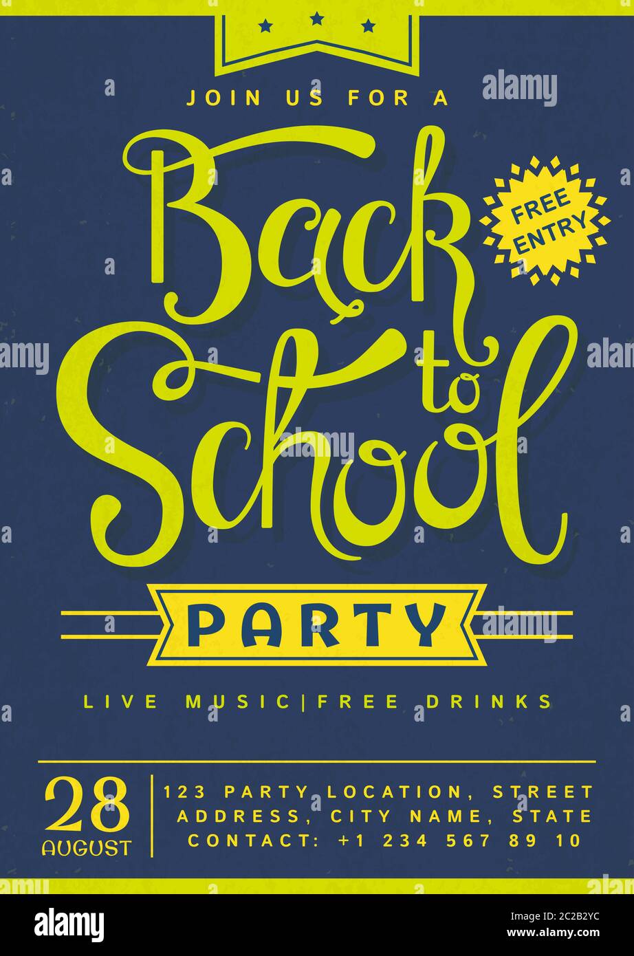 Zurück zu Schule party Banner. Flyer mit Strahlen Sprechblase Pertaining To Back To School Party Flyer Template Zurück zu Schule party Banner. Flyer mit Strahlen Sprechblase Pertaining To Back To School Party Flyer Template