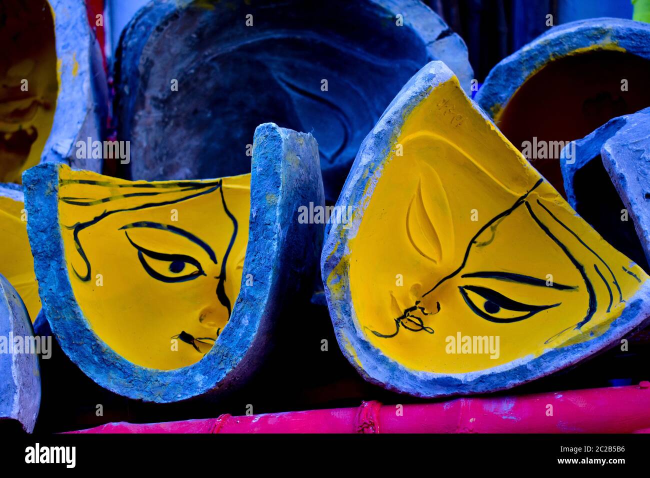 Durga puja das größte Festival Bengalis nicht nur in Kalkutta, sondern auch in der ganzen Welt. Stockfoto