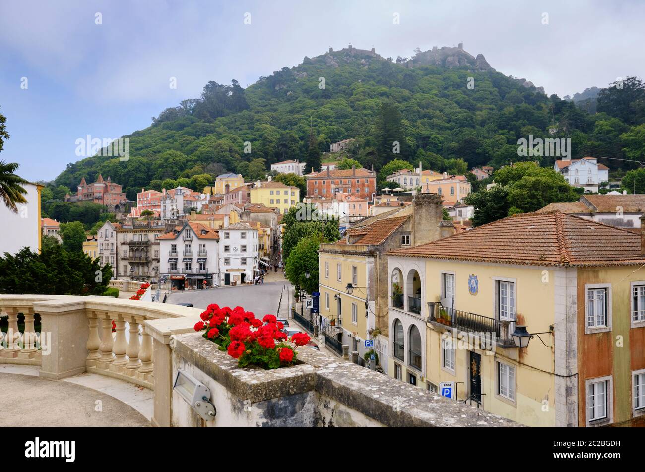 Altstadt von Sintra. Ein UNESCO-Weltkulturerbe. Portugal Stockfoto