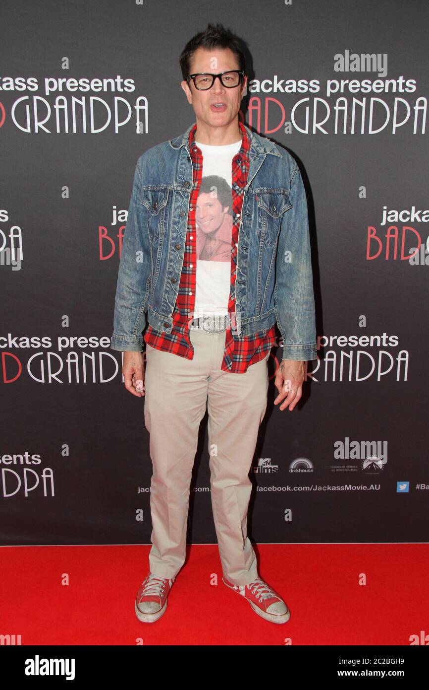 Johnny Knoxville ‘Irving Zisman’ kommt auf den roten Teppich für die Special-Vorführung von Jackass Presents: Bad Grandpa im Event Cinemas, George Street Stockfoto