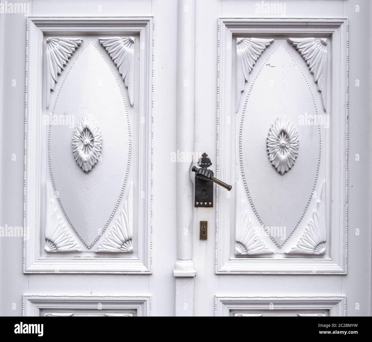Alte Haustüre Stockfoto
