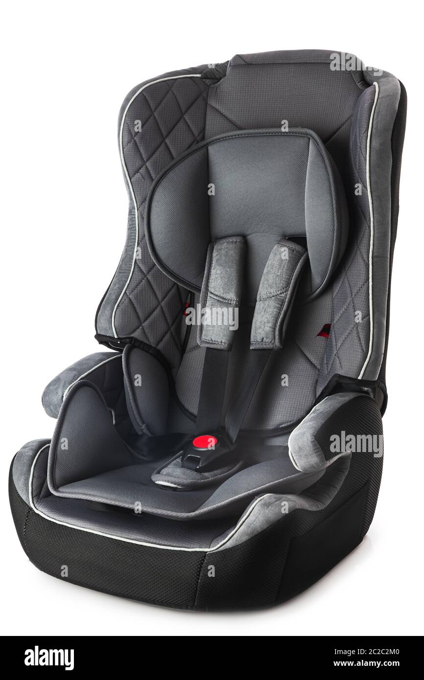 Baby-Autositz isoliert auf weißem Hintergrund Stockfoto
