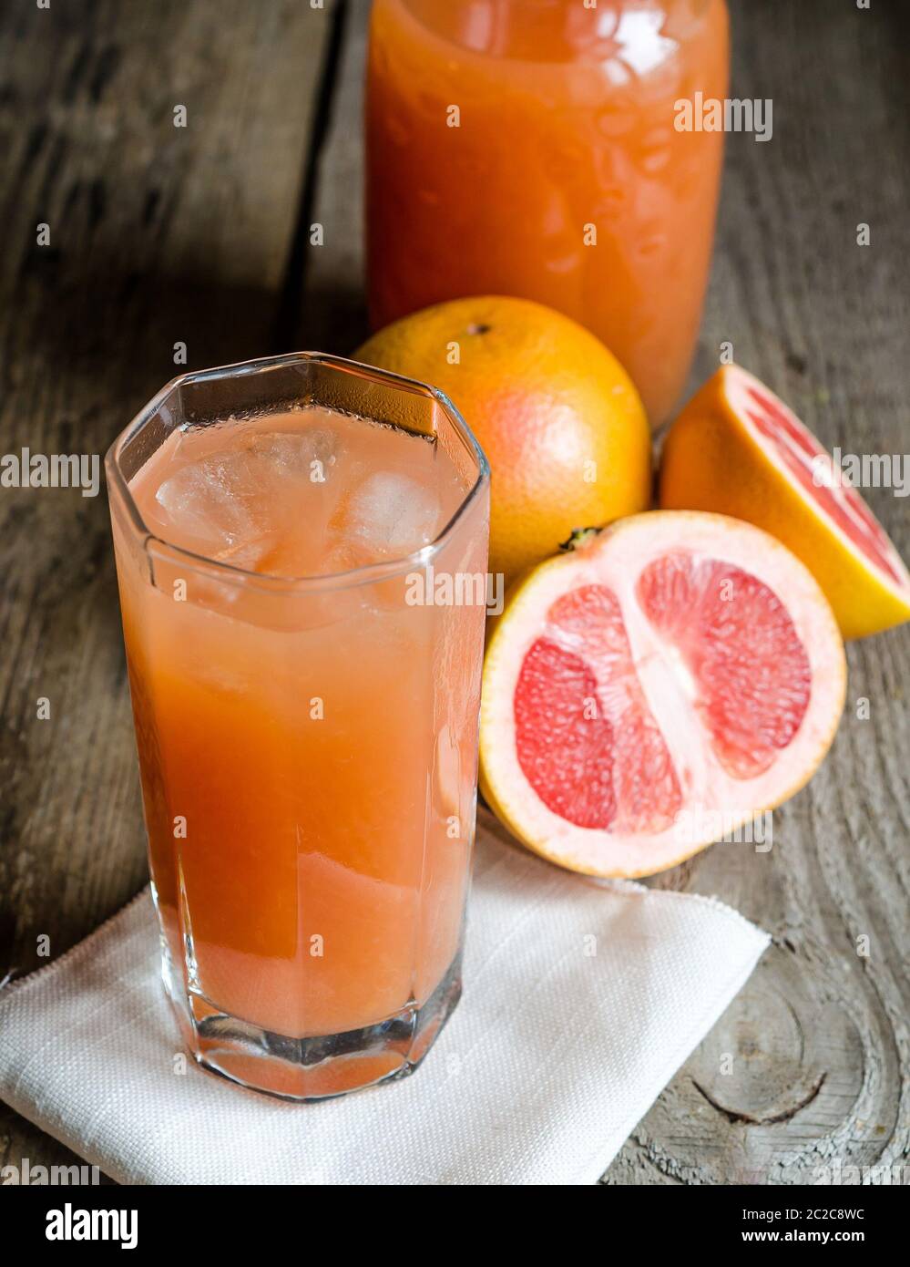 Grapefruit-Saft Stockfoto