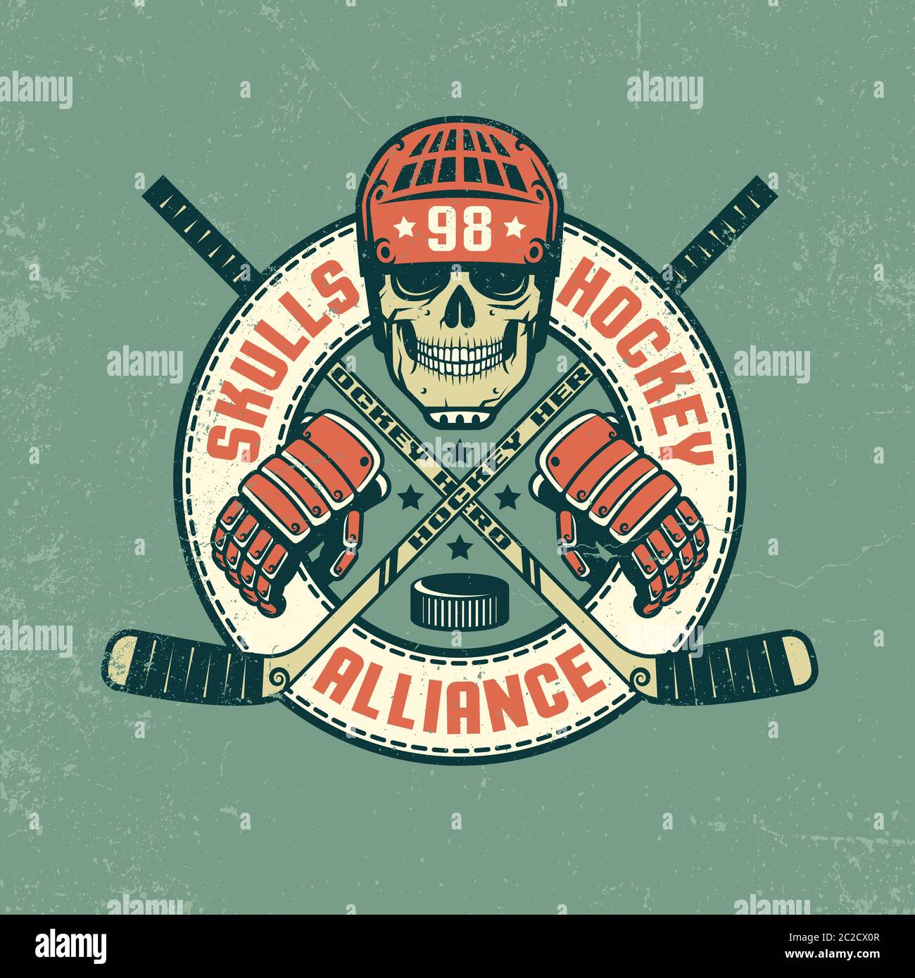 Hockey-Logo Stock Vektor