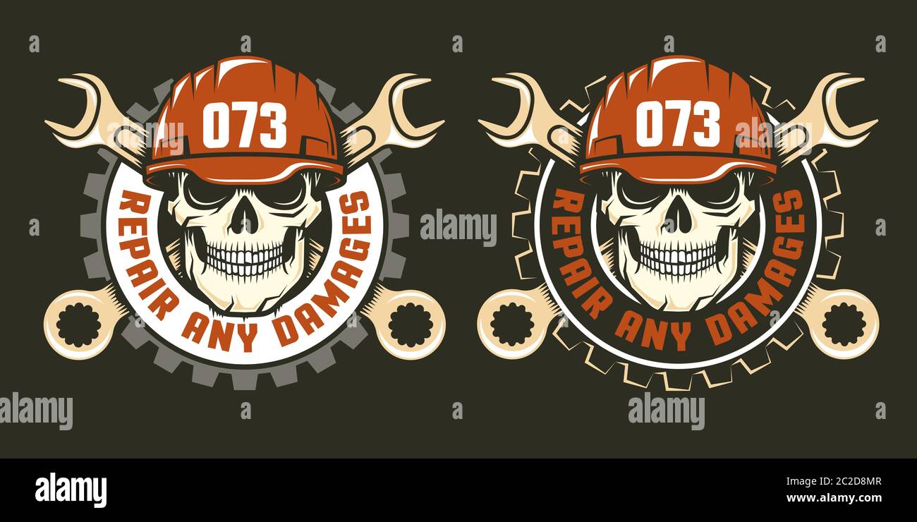 Reparaturservice-Logo Stock Vektor